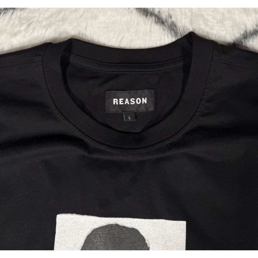 REASON Pablo Escobar Medellin Cartel Mugshot T-Shirt Black Men's Sz L *NEW* - Picture 3 of 5